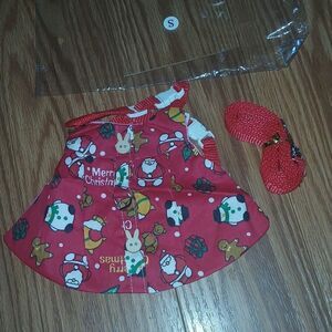 Adjustable Christmas Rabbit Harness and Leash Set, Small Animal  Sz S NEW